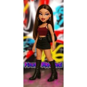 Nine West Boots Vintage 90's y2k Black Square Toe Corset Goth Witchy Bratz Doll